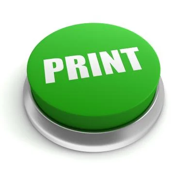 Print push button concept  3d illustration Stock Illustration