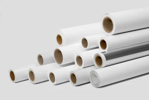 Print rolls for wide-format printers Stock Photos