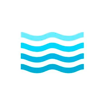 Print sea waves Stock Illustration