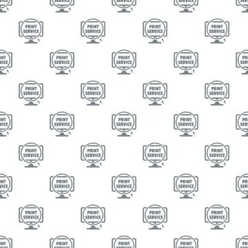 Print service pattern seamless 스톡 일러스트
