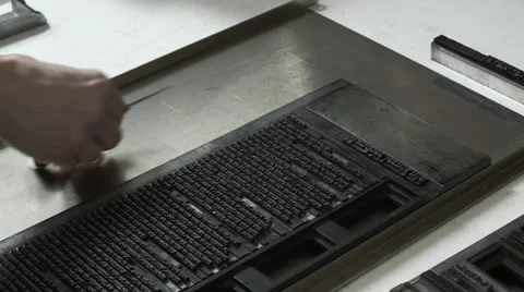 In the print shop Stock Footage 59185032