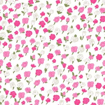 Print with spring flowers. Vector seamless floral pattern. Floral design fo.. Stock Illustration