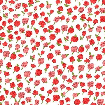 Print with spring flowers. Vector seamless floral pattern. Floral design fo.. Stock Illustration