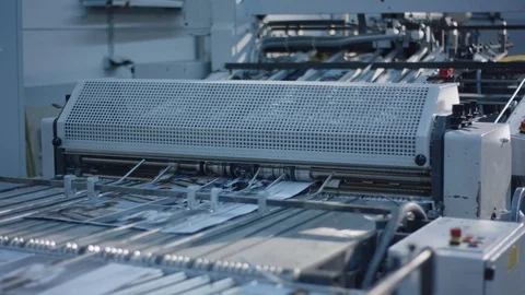 Print Thrower for magazines Video stock 119276661