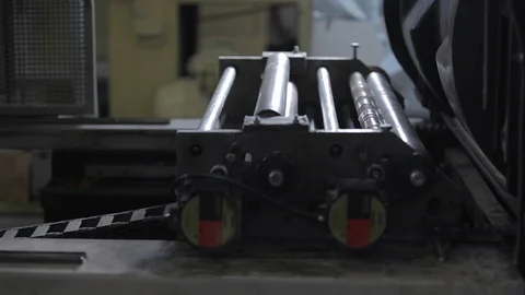 Print typography machine Video stock 109555206