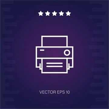 Print vector icon Stock Illustration