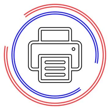 Print vector icon Stock Illustration