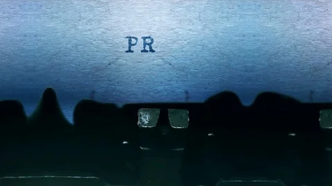 Print words Typing on a sheet of paper with an old vintage typewriter. Stock Footage 127489387