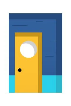 Printable Architecture Building Wall Art Poster Ilustración de archivo