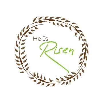 Printable Bible Verse for Easter. Stock Illustration