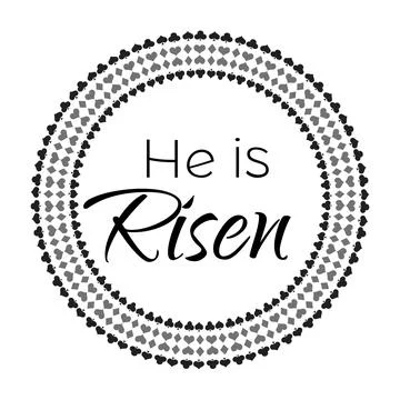 Printable Bible Verse for Easter. Stock Illustration