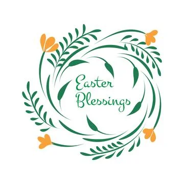 Printable Bible Verse for Easter. Stock Illustration