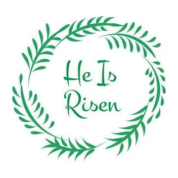 Printable Bible Verse for Easter. Stock Illustration