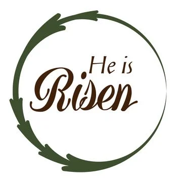Printable Bible Verse for Easter. Stock Illustration