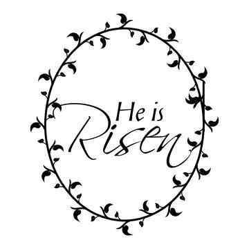Printable Bible Verse for Easter. Stock Illustration