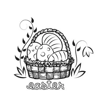 Printable Bible Verse for Easter Stock Illustration