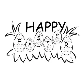 Printable Bible Verse for Easter Stock Illustration