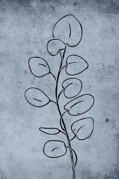 Printable botanical illustration. Stock Illustration