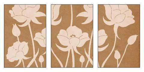 Printable botanical illustration. Rustic style home decor, wall decoration,.. Illustrazione stock