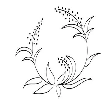 Printable flower Embroidery pattern design. Stock Illustration