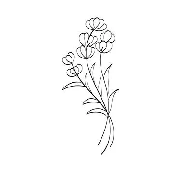 Printable flower Embroidery pattern design Stock Illustration