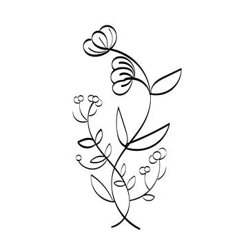 Printable flower Embroidery pattern design Stock Illustration