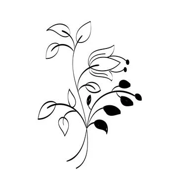 Printable flower Embroidery pattern design Stock Illustration