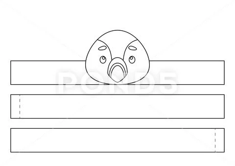 Printable puffin paper crown. Fun accessory for entertainment. Diy cut ...