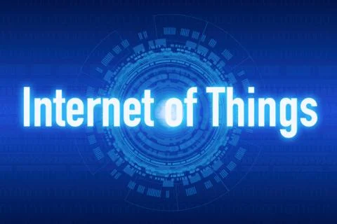 PrintAbstract technology background for internet of things Illustrazione stock