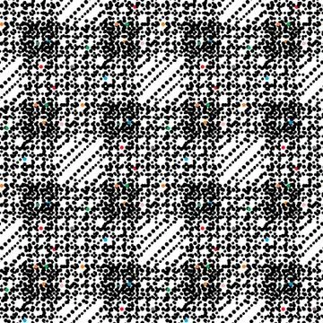 Printed with black dots Stock Illustration