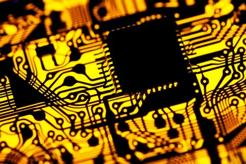 Printed circuit board, artwork 스톡 일러스트
