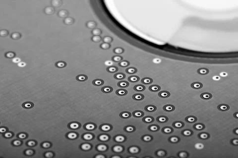 Printed circuit board of a hard disk 스톡 사진