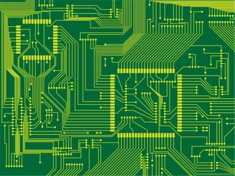 Printed circuit board Stock Illustration