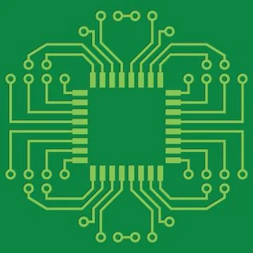 Printed Circuit Board Stock Illustration