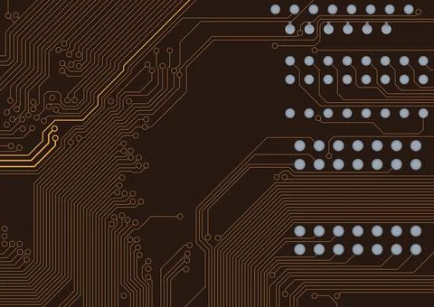 Printed circuit board Illustrazione stock