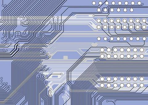 Printed circuit board 스톡 일러스트