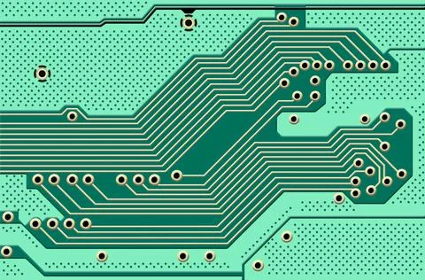 Printed circuit board Illustrazione stock