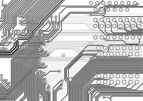Printed circuit board Stock Illustration