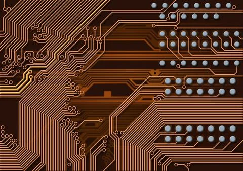 Printed circuit board Stock Illustration