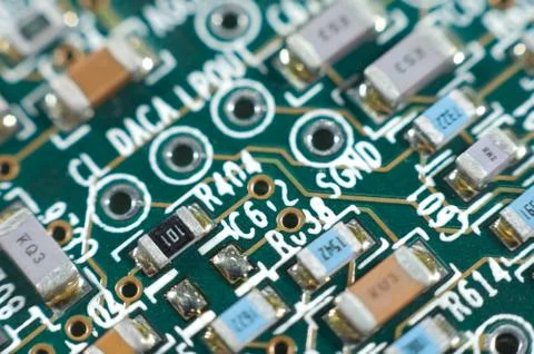 Printed circuit board, macro Stock Photos