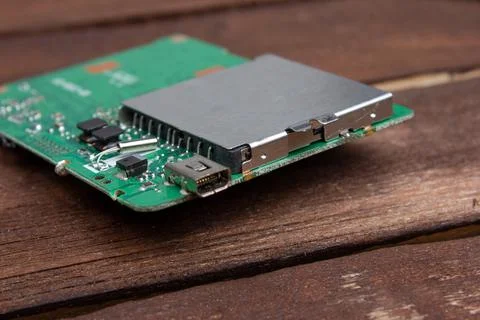 Printed circuit board PCB , a surface-mount technology SMT that connects Stock Photos