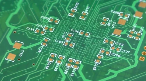 Printed circuit board rotation Video stock 61773856
