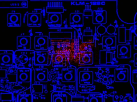 Printed circuit board - SD Vj Loops 库存影片 22156335