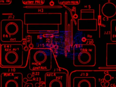 Printed circuit board - SD Vj Loops Stockbeeldmateriaal 22156426