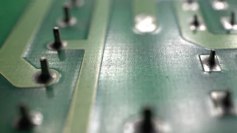 Printed circuit board surface, close up. Stock Footage 118724258