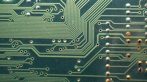 Printed circuit board surface, close up. 動画素材 118769084