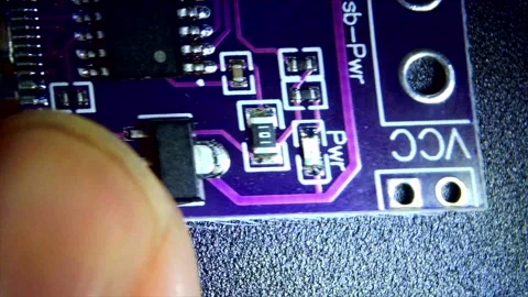 Printed Circuit Board Under The Microscope Stock Footage 284271373