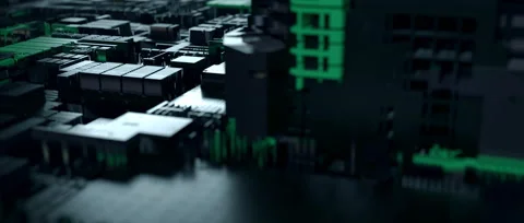 Printed circuit boards and sci-fi elements 動画素材 228855167