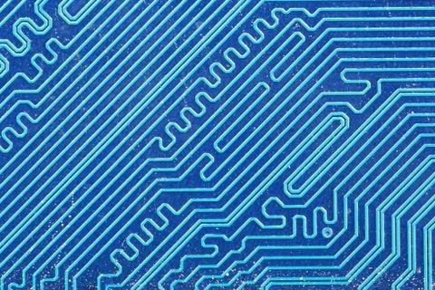 Printed circuit macro Stock Photos