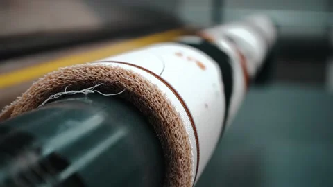 Printed design being rolled up Stock Footage 135269697